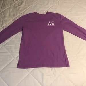 Purple long sleeve American Eagle shirt